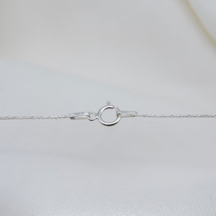 Circle Line Cut Charm Necklace