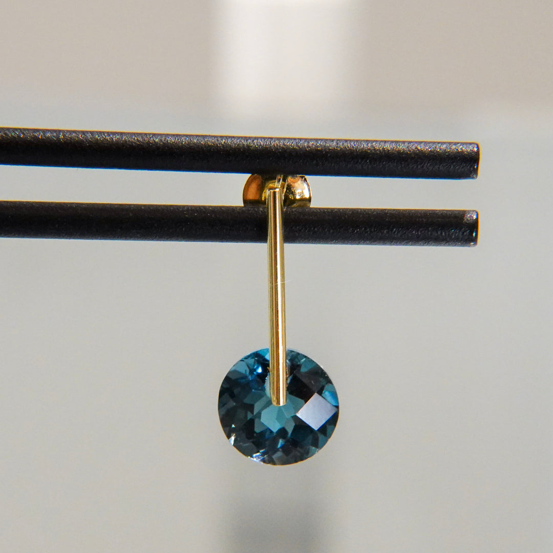 CANDY London Blue Topaz Pierced Earring