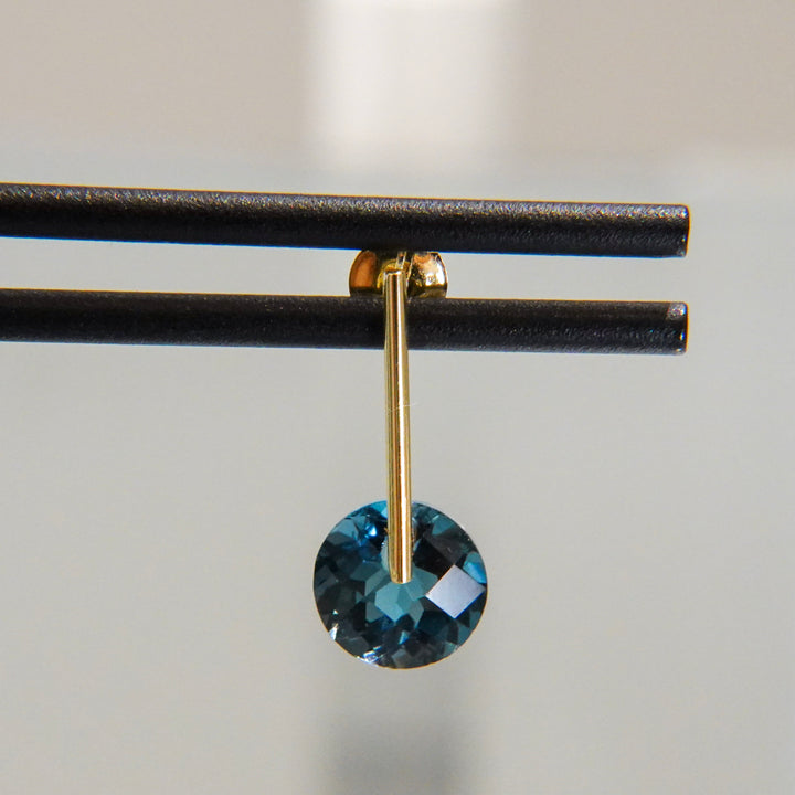 CANDY London Blue Topaz Pierced Earring