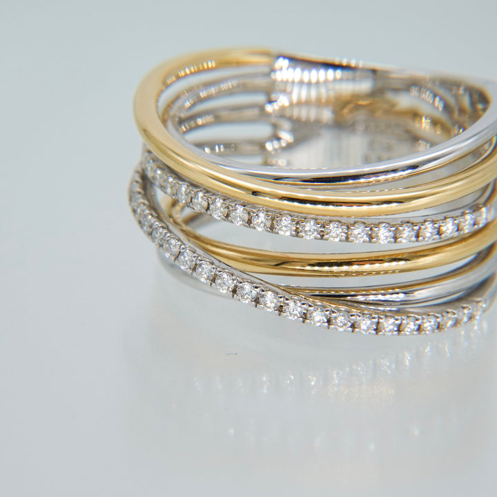 K18+Silver ring CMR8 コンビリング