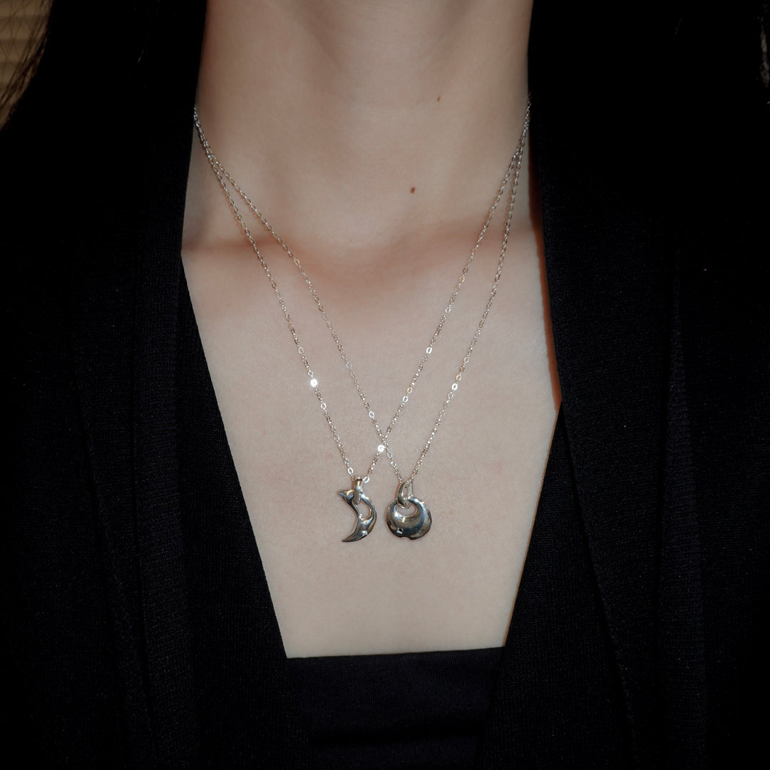 Charm Necklace-Crescent Moon