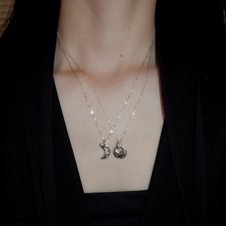 Charm Necklace-Crescent Moon