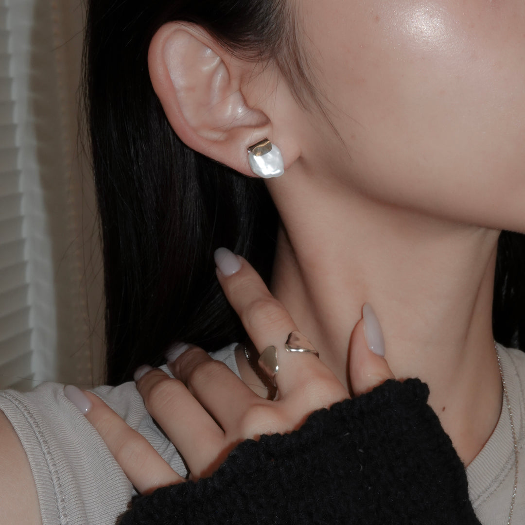 HASAMU earring pearl