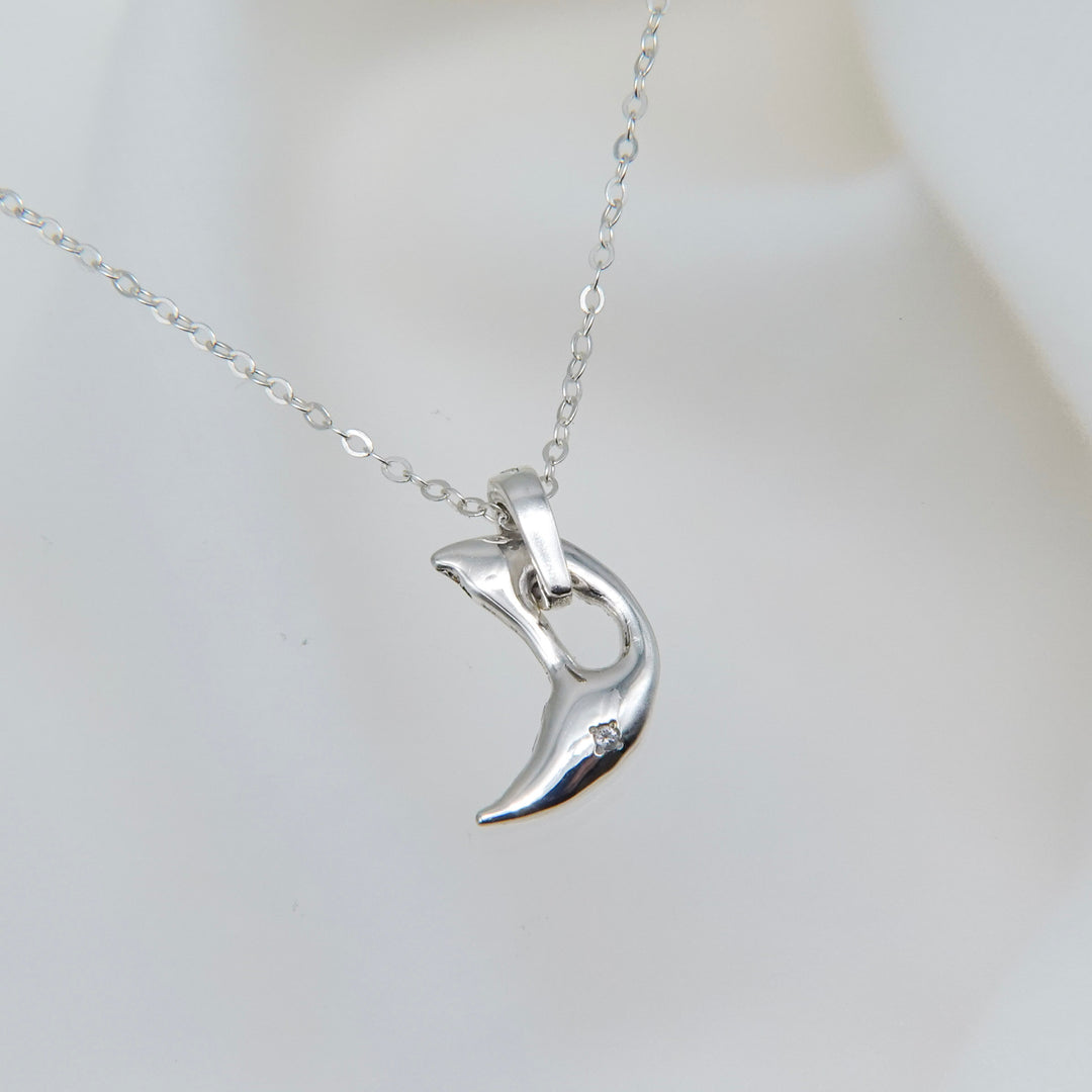Charm Necklace-Crescent Moon