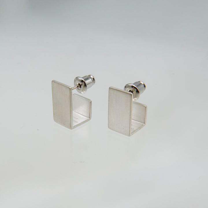BOX pierced earring