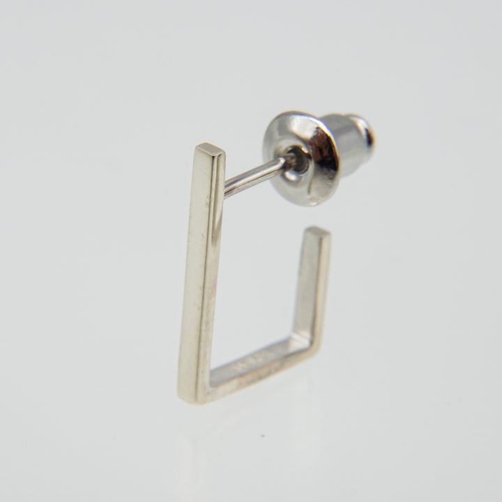 BOX THIN pierced earring