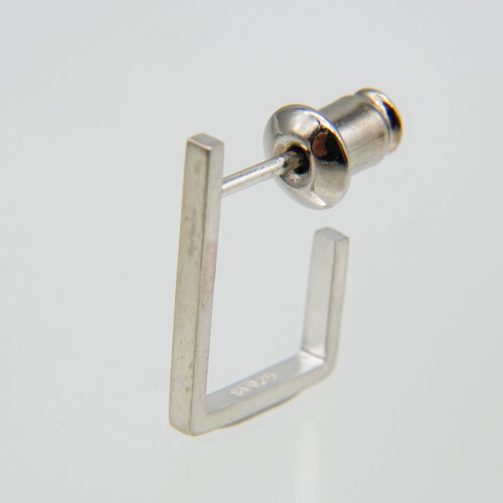 BOX THIN pierced earring