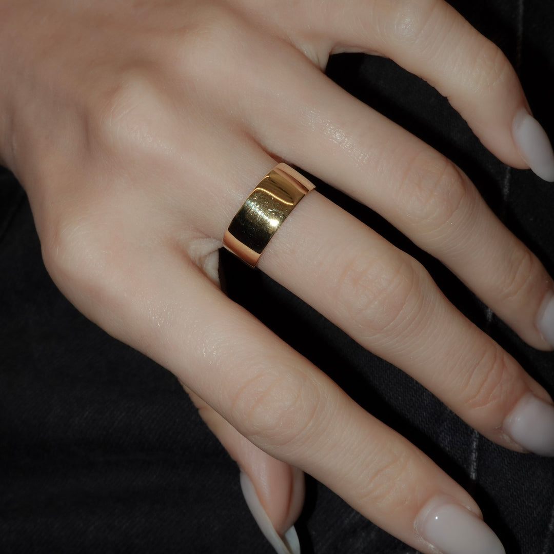 Arc #2 - Cuff Ring_K18YG coat