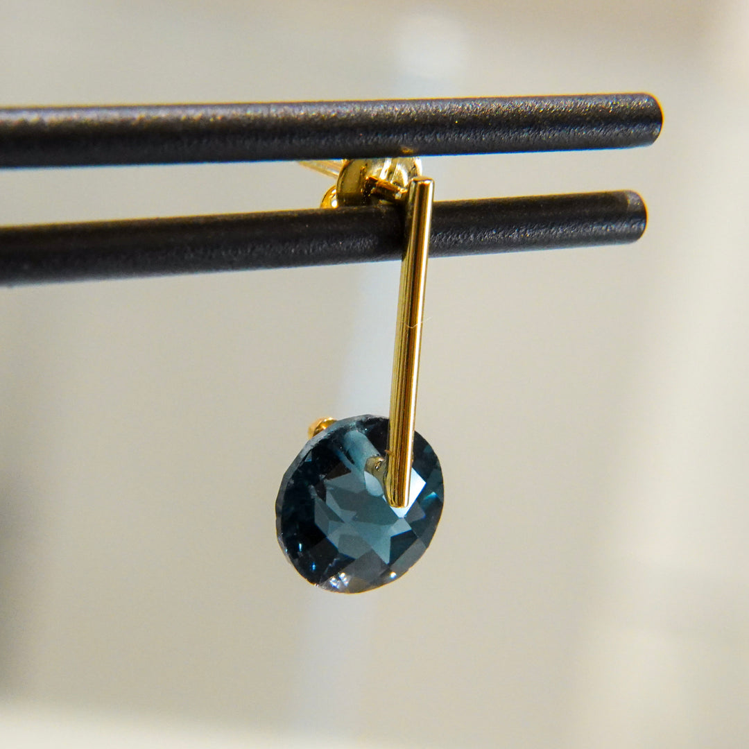 CANDY London Blue Topaz Pierced Earring