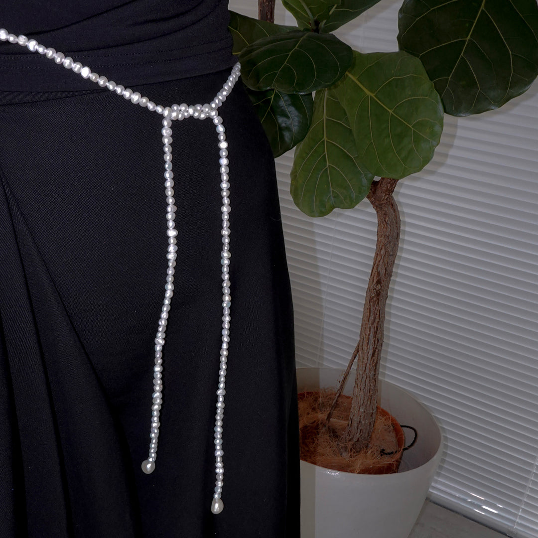 BAROQUE PEARL FREE LONG NECKLACE 130