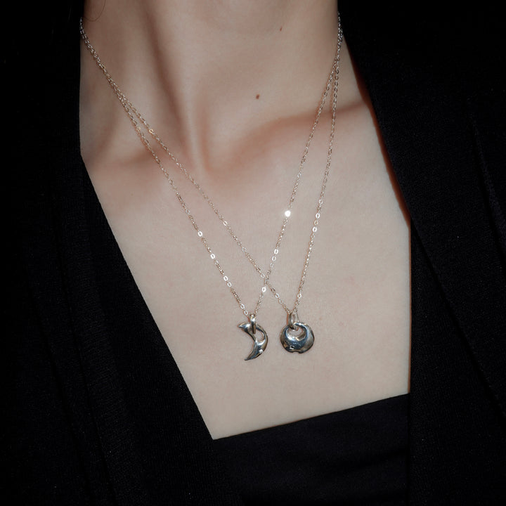 Charm Necklace-Full Moon
