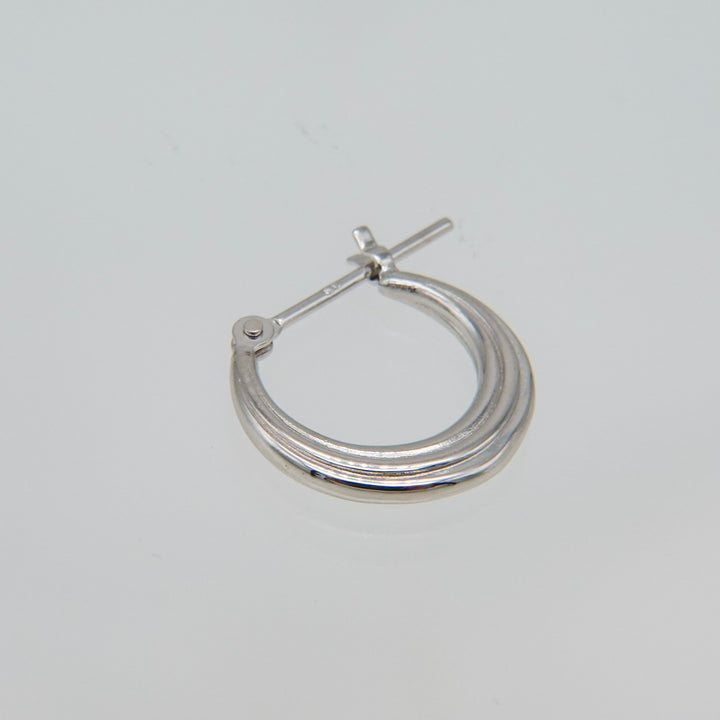 〈山〉シルバー年輪ピアス