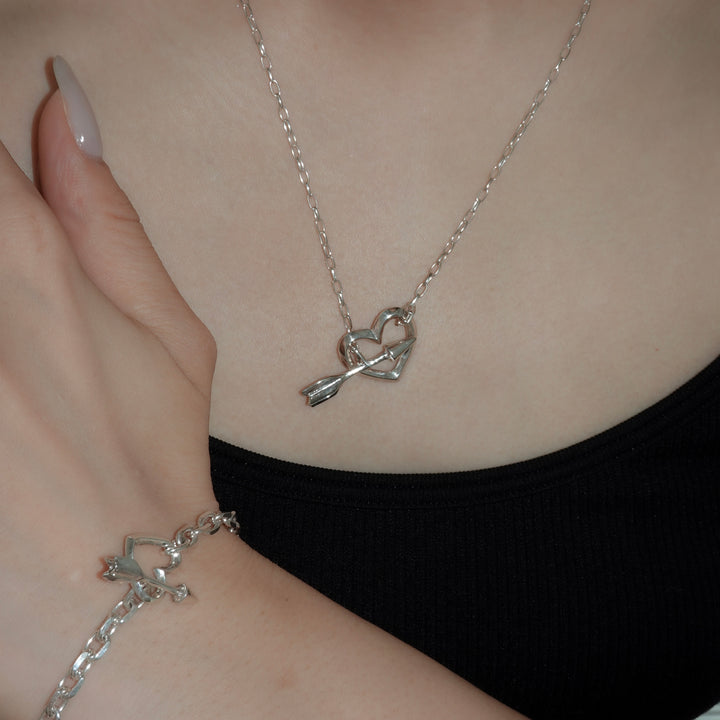 ハート＆アローネックレス
