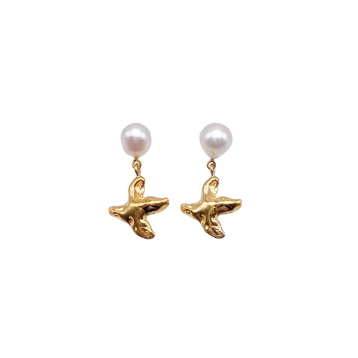 BAROQUE PEARL PIGEON EARRINGS