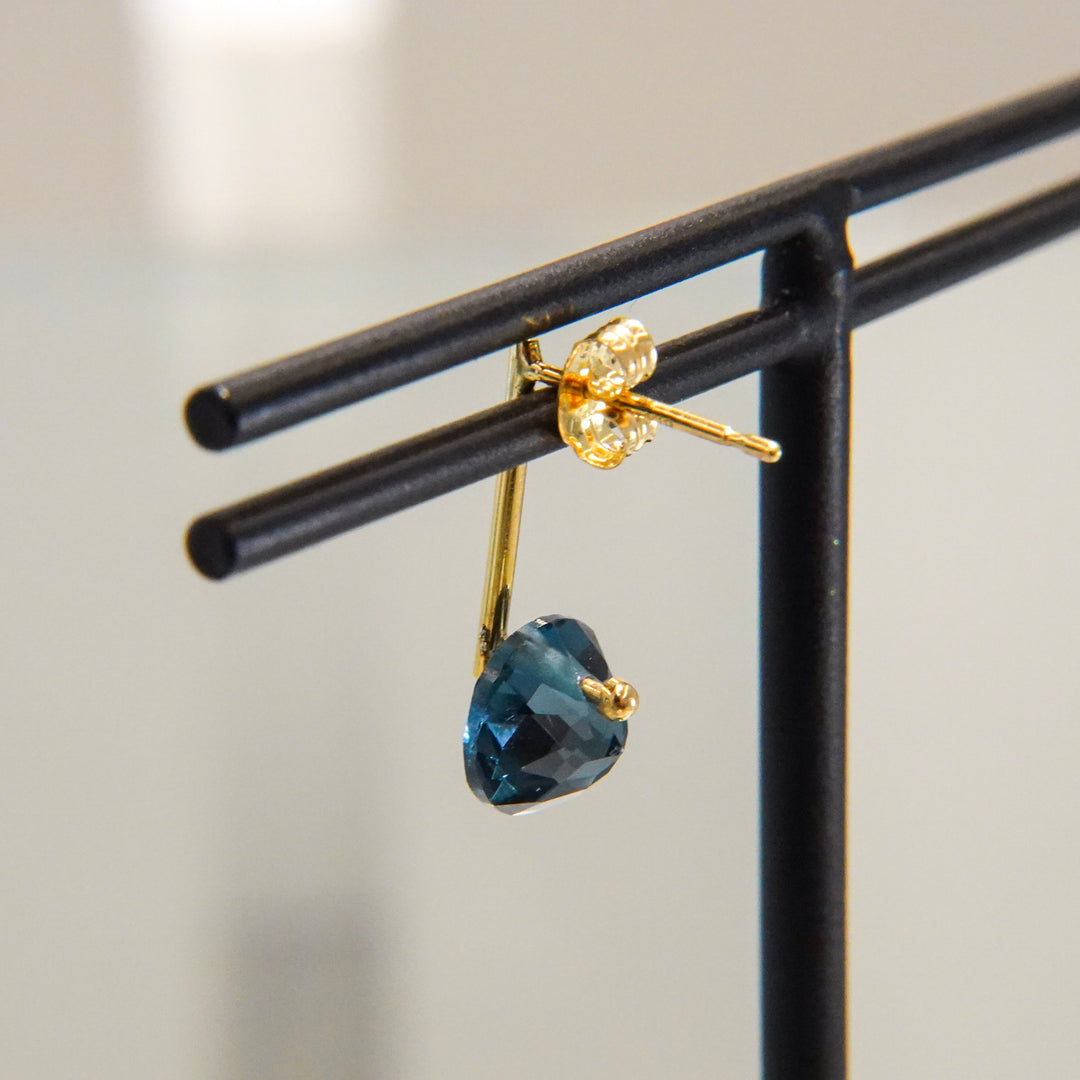 CANDY London Blue Topaz Pierced Earring