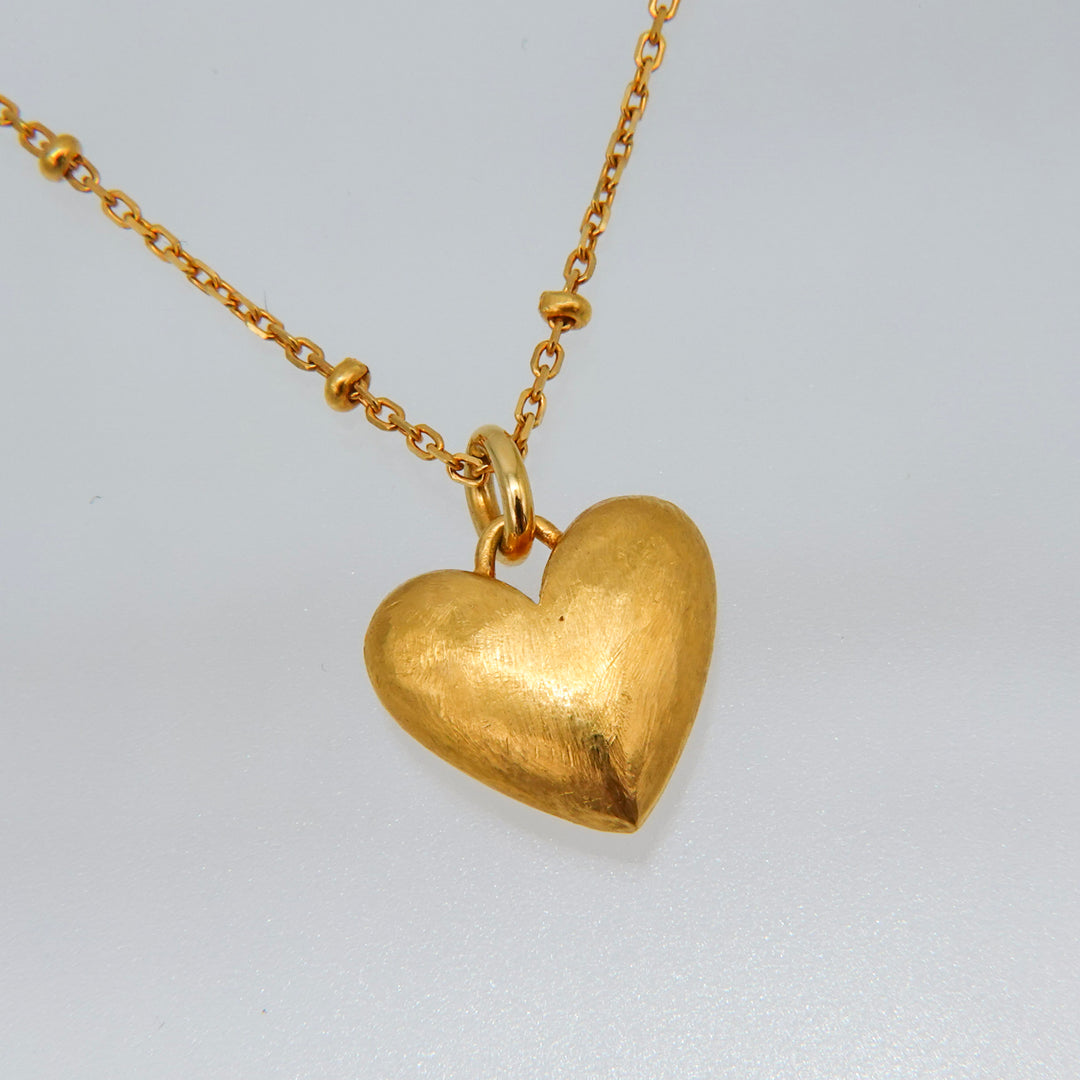 Gold necklace GMP6 ハートネックレス