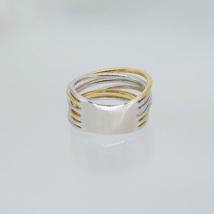 K18+Silver ring CMR8 コンビリング