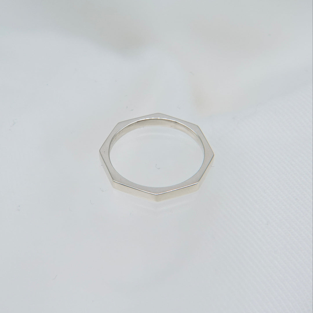 "Octagon" ring (SILVER)