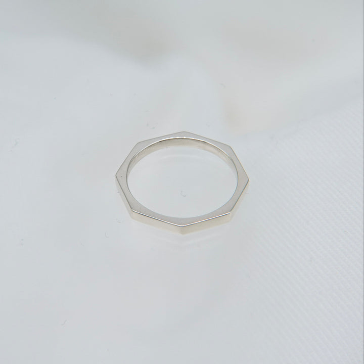 "Octagon" ring (SILVER)