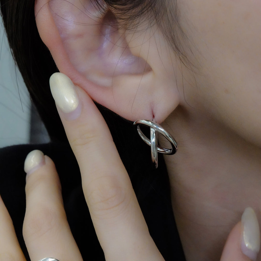 silver pierced earrings SMA2 ピアス
