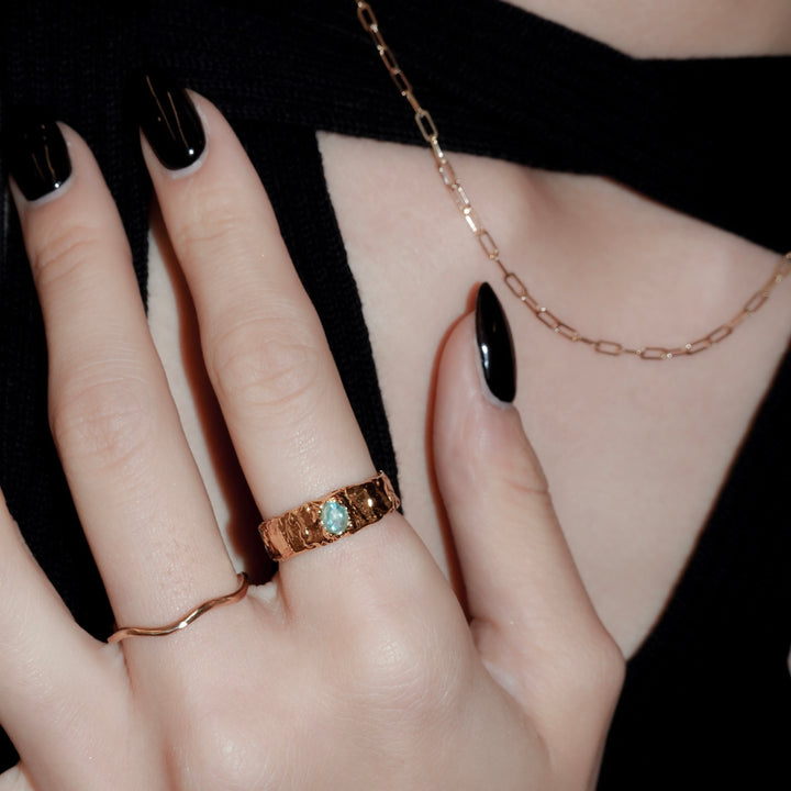 シルバーバンドリング(アパタイト)