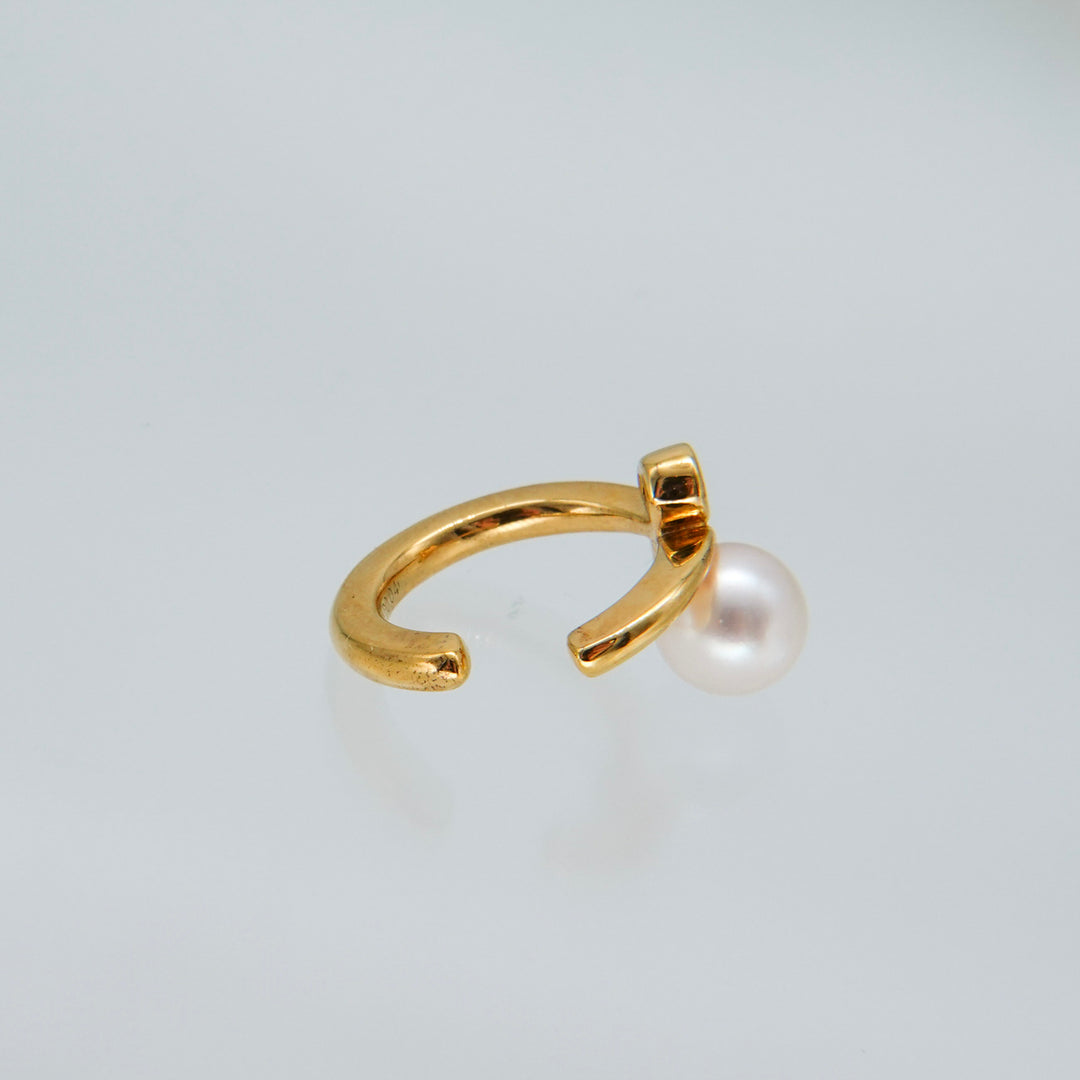 Gold Pearl DiamondEar Cuff パール.ダイヤモンド.イヤーカフ GMG3PD