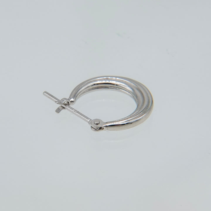 〈山〉シルバー年輪ピアス