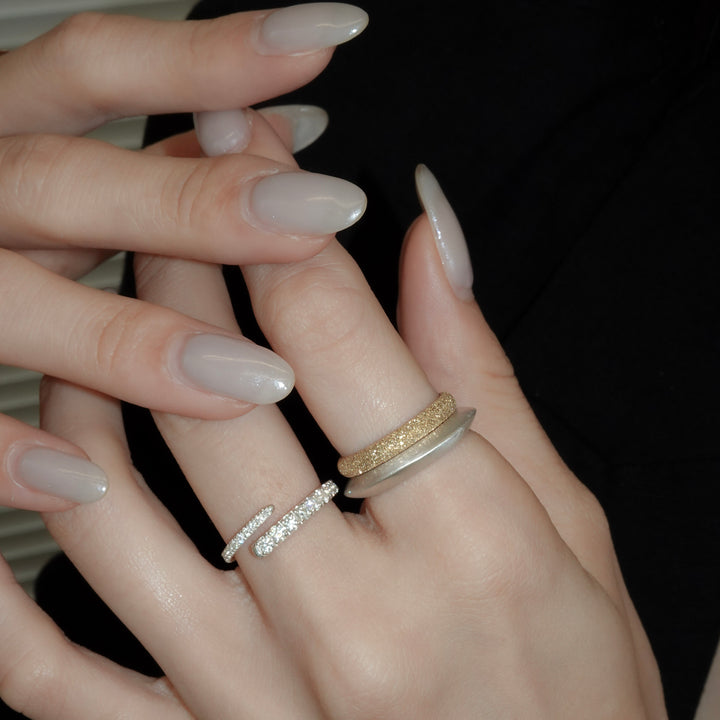 GRANITO ROUND RING VERMEIL