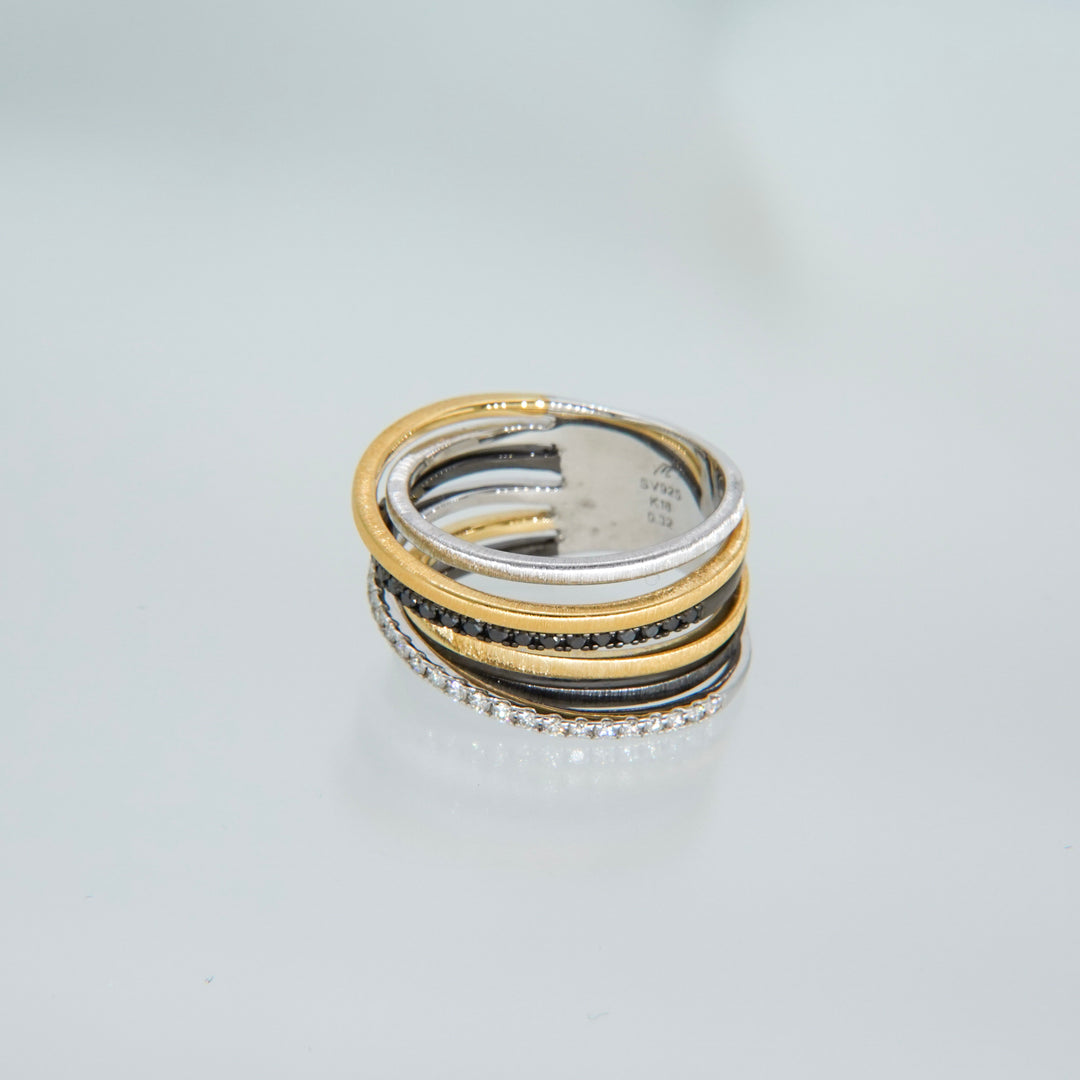K18+Silver ring CMR9 コンビリング