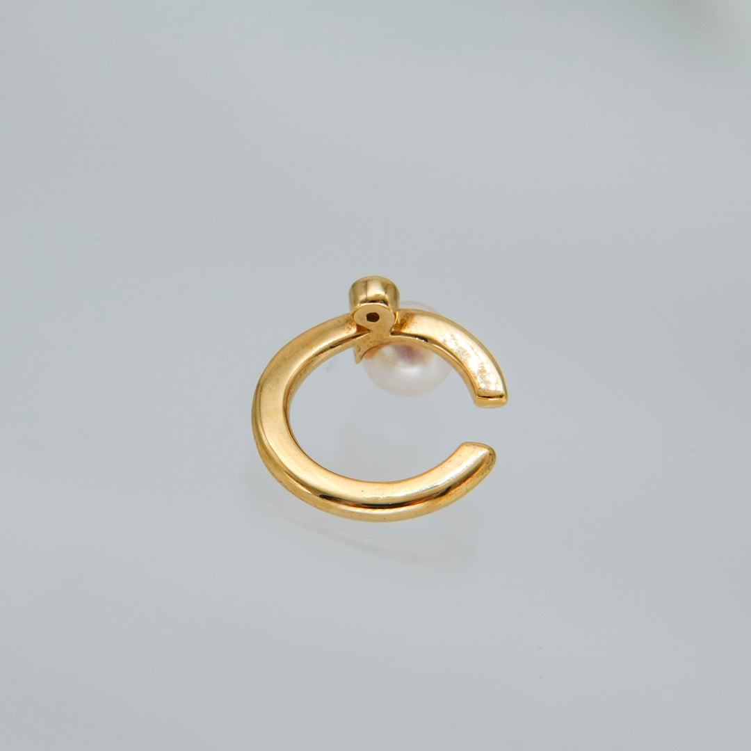 Gold Pearl DiamondEar Cuff パール.ダイヤモンド.イヤーカフ GMG3PD