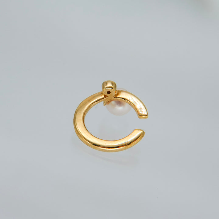 Gold Pearl DiamondEar Cuff パール.ダイヤモンド.イヤーカフ GMG3PD