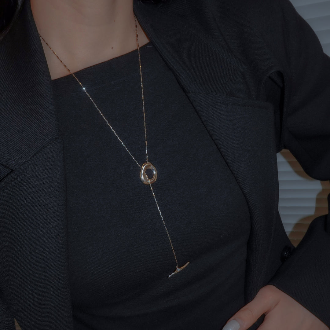 DROP PEBBLE TEARS NECKLACE