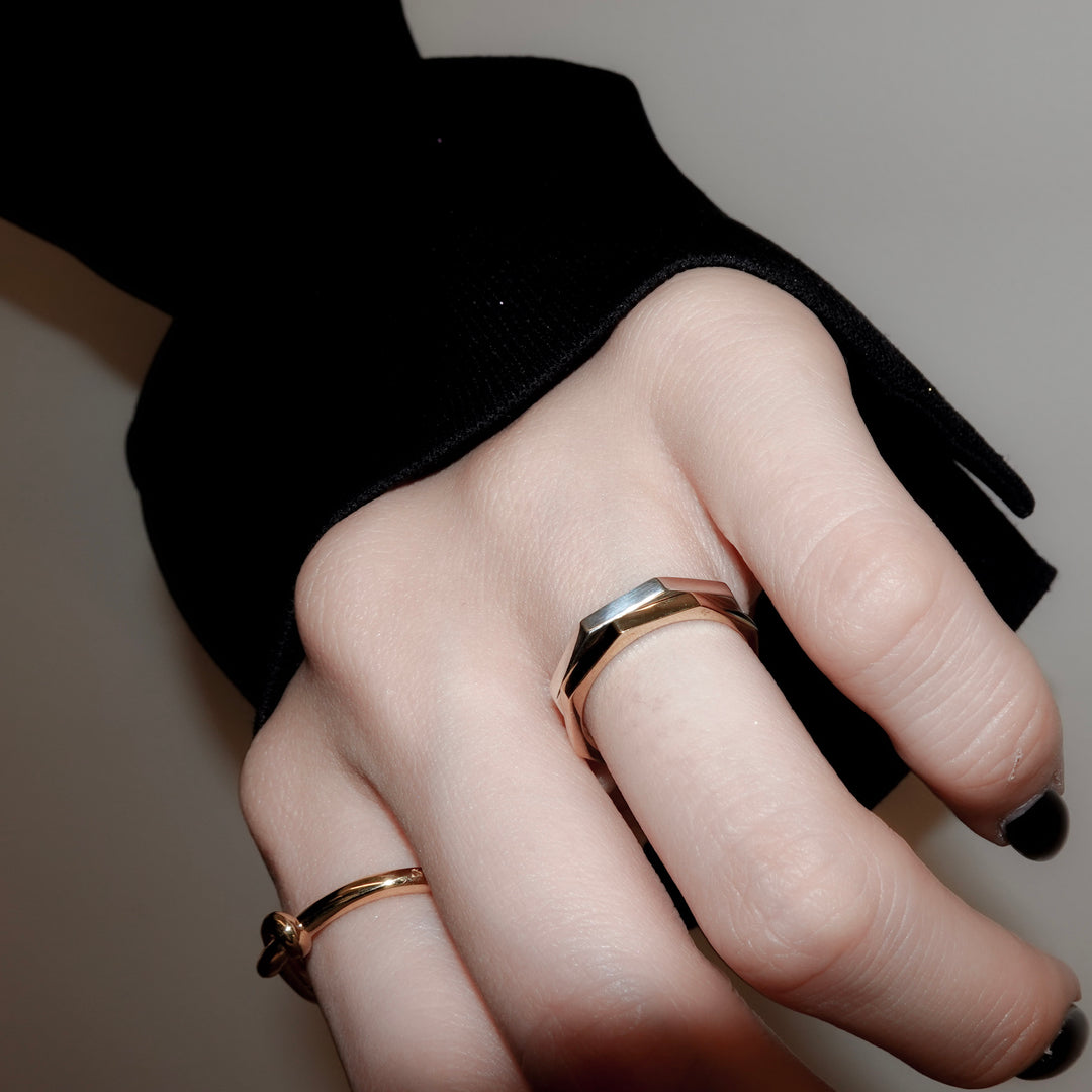 "Octagon" ring (SILVER)