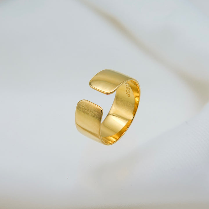 Arc #2 - Cuff Ring_K18YG coat