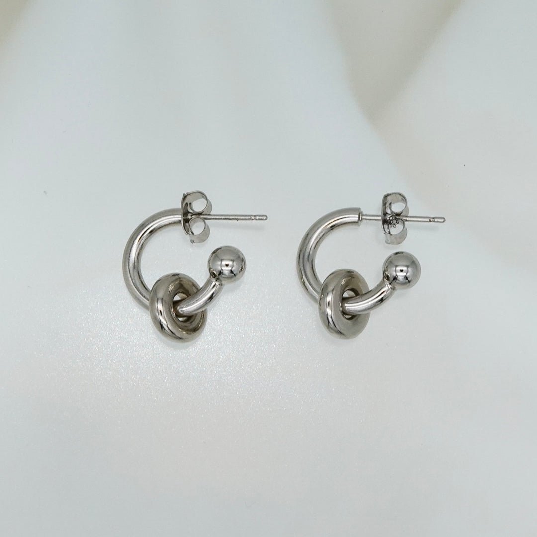ETHAN EARRINGS (Palladium)
