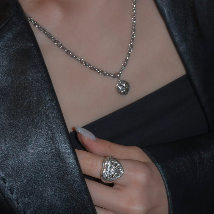 Roxanna Heart Pendant in Sterling Silver_10033C