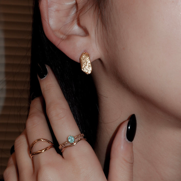 ラッキーチャームピアス(Gold)_ナロー