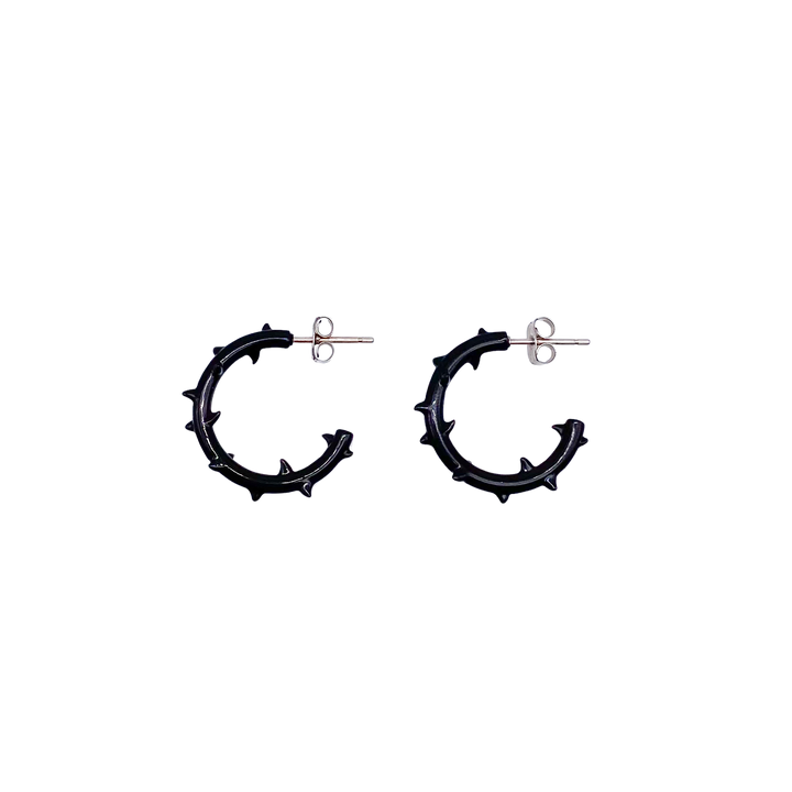 HIRSCHY BLACK EARRINGS