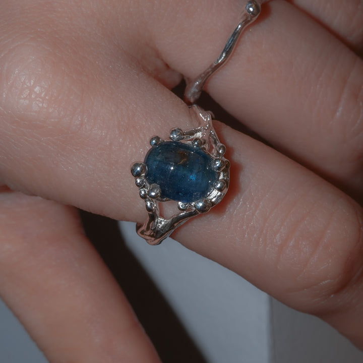 Teal Blue Kyanite Ring (SAI OOAKSeries)