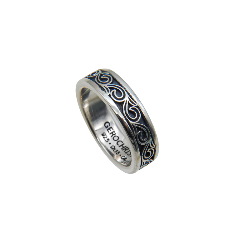 Kyma band ring in Sterling Silver_2719