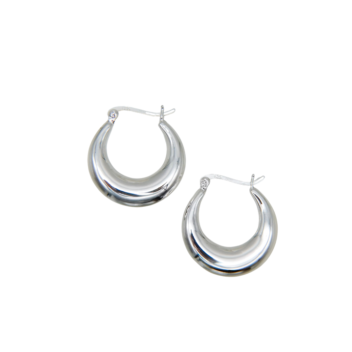 silver925 volume hoop pierce