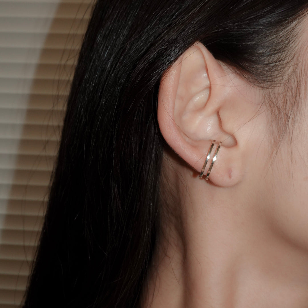 Square Line Cuff Ring