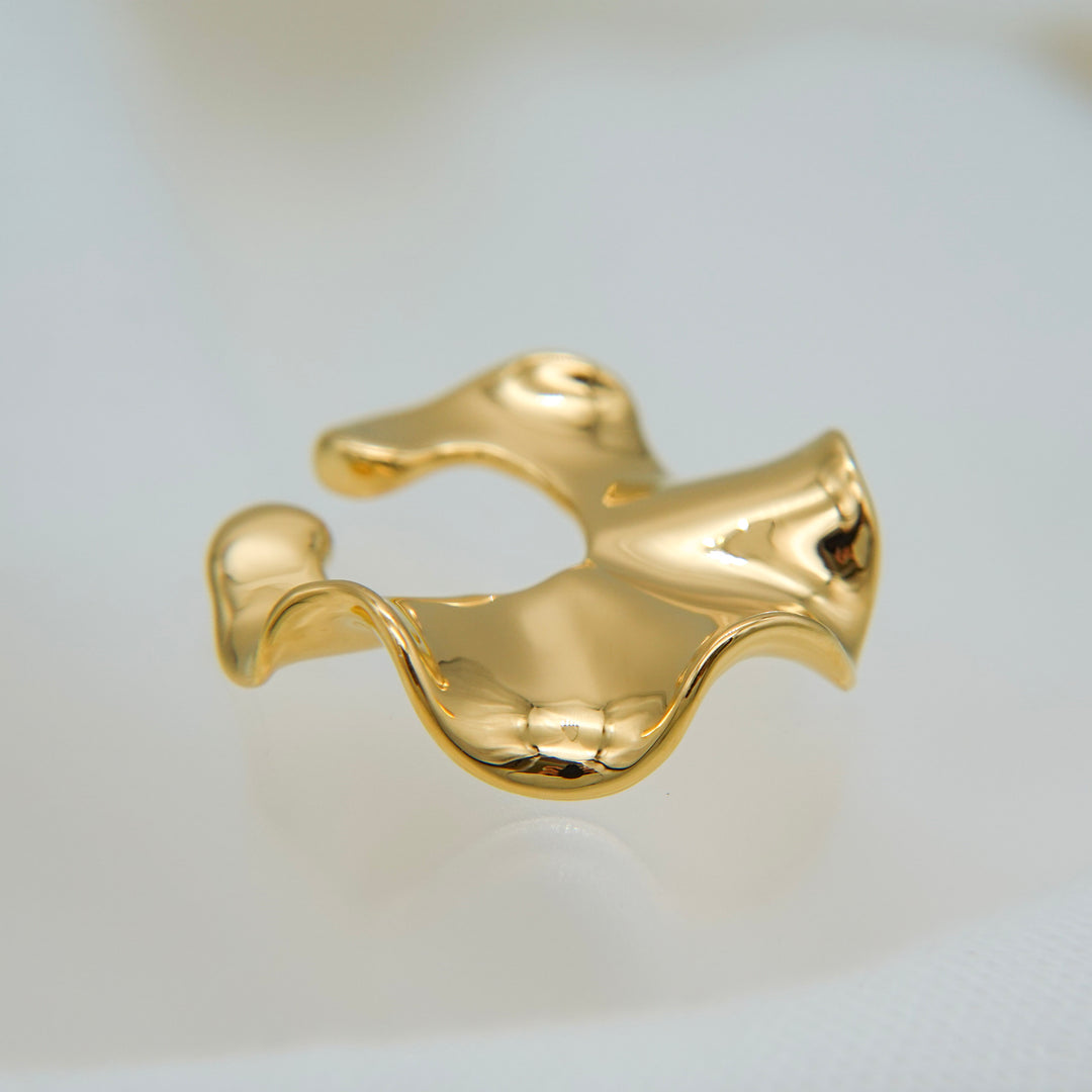 Flora Ear Cuff【M】SV+K18YGP