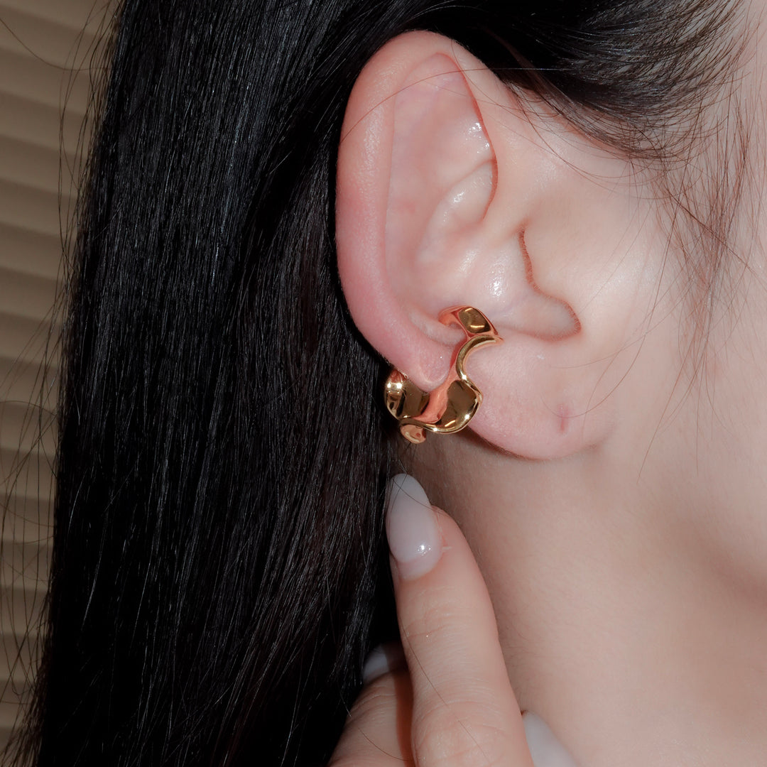 Flora Ear Cuff【S】SV + K18YGP