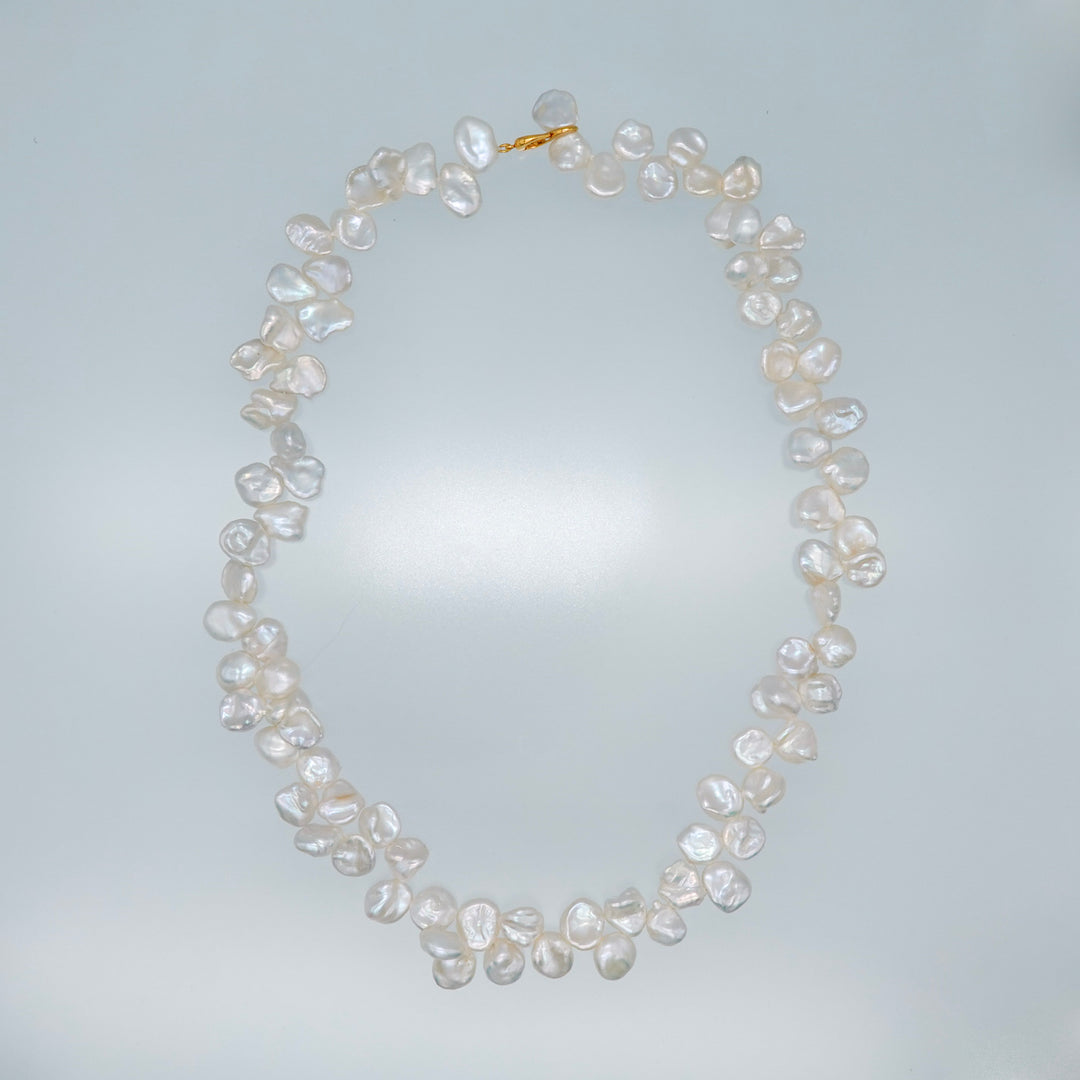 3WAY FALLING PATELS PEARL LARIAT NECKLACE (GD)