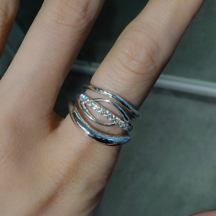 YU-KIN DOUBLE HEART SET RING