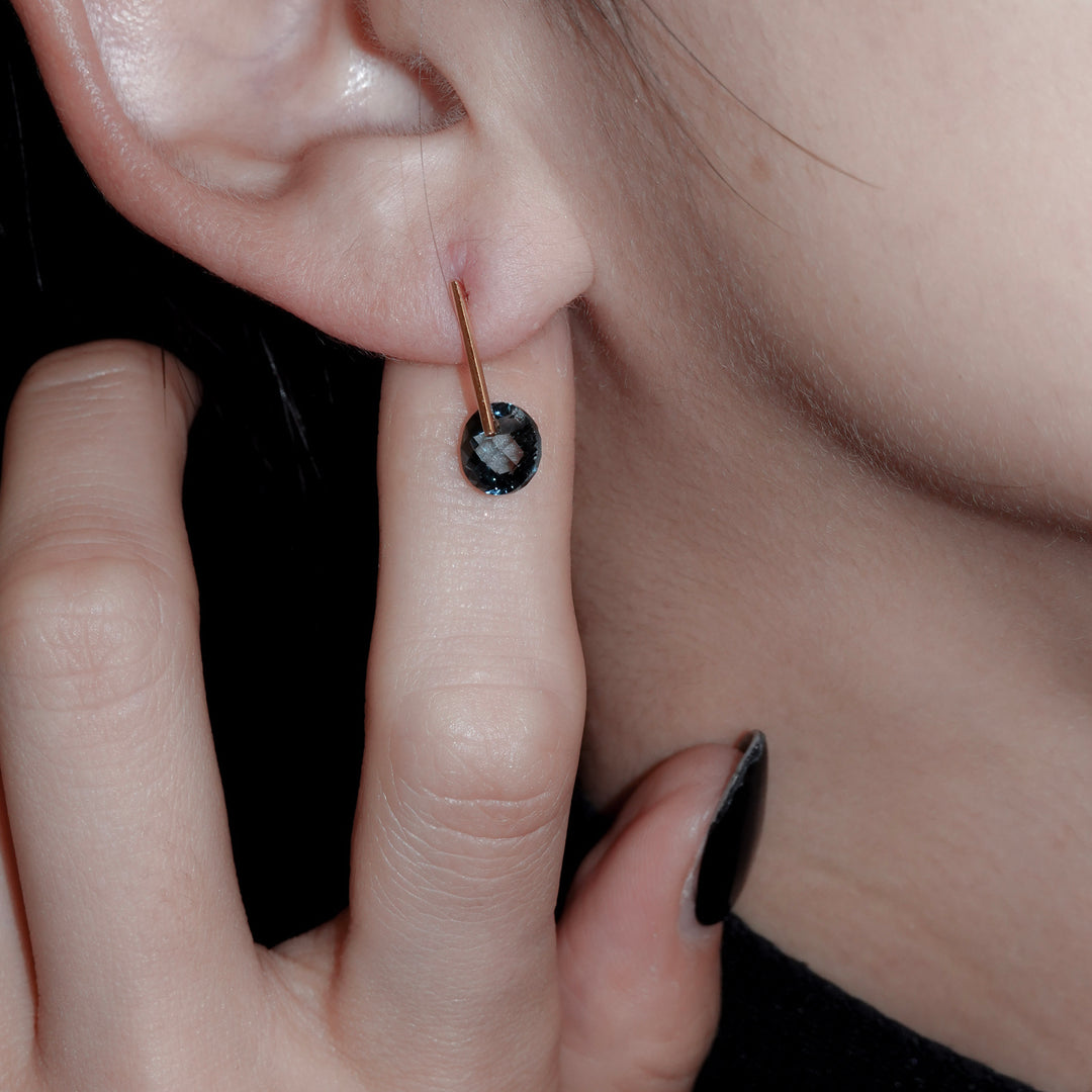 CANDY London Blue Topaz Pierced Earring