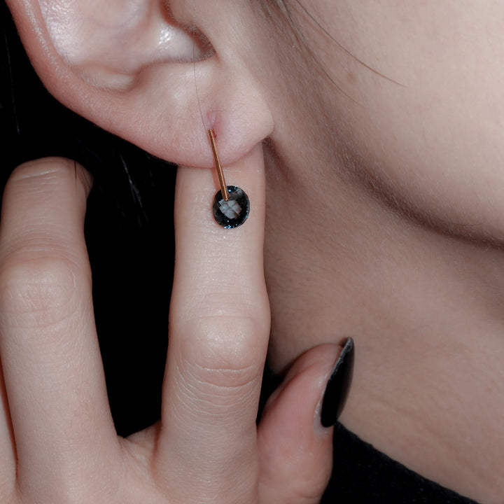 CANDY London Blue Topaz Pierced Earring