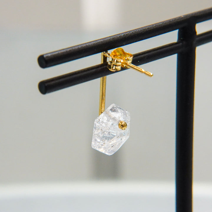 CANDY Crack Quartz Pierced Earring
