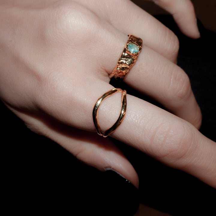 シルバーオープンリング(GOLD)